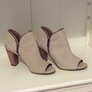 Lucky Brand peep toe booties